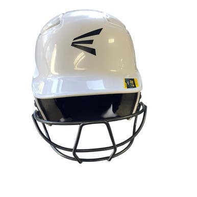 Used Easton L XL ALPHA Batting Helmet w/Mask White LG 11479-S000406200
