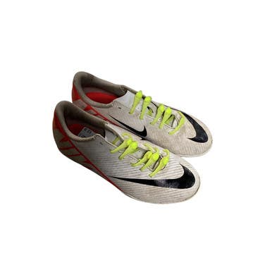 Used Nike JR. MERCURIAL VAPOR 15 Soccer Cleats White Junior 01 11479-S000406111
