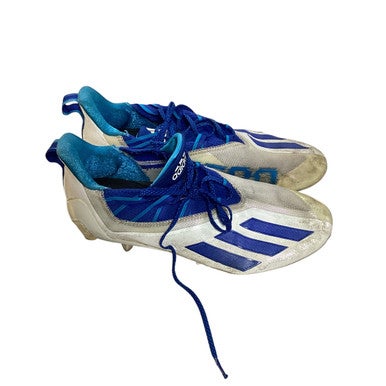Used Adidas 2021 ADIZERO IMPACT Adult FB Cleats Royal Blue And White Senior 11 11479-S000406112