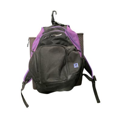 Used Demarini VOODOO BB/SB Player Backpack Black And Purple 11479-S000406107