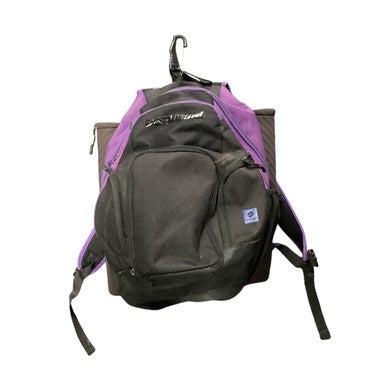 Used Demarini VOODOO BB/SB Player Backpack Black And Purple 11479-S000406107