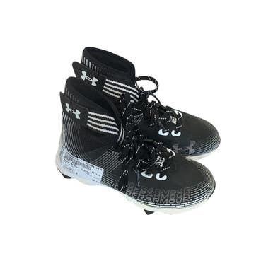 Used Under Armour CLEATS BB/SB Cleats Black Youth 13.0 11479-S000406093