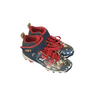 Used Under Armour CLEATS BB/SB Cleats Navy Blue Youth 13.0 11479-S000406094