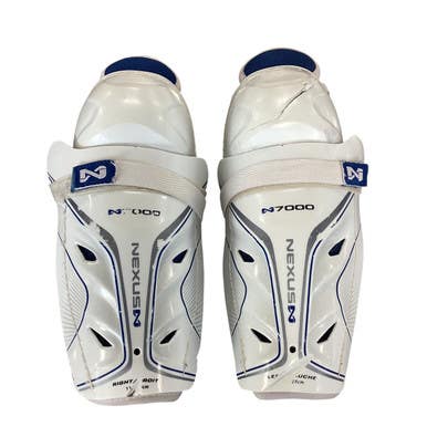 Used Bauer NEXUS 7000 Senior Shin Guards White 11" 11479-S000406082
