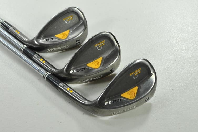 Cleveland CG14 Black Pearl 52*, 56*, 60* Wedge Set Right Traction Steel # 203487