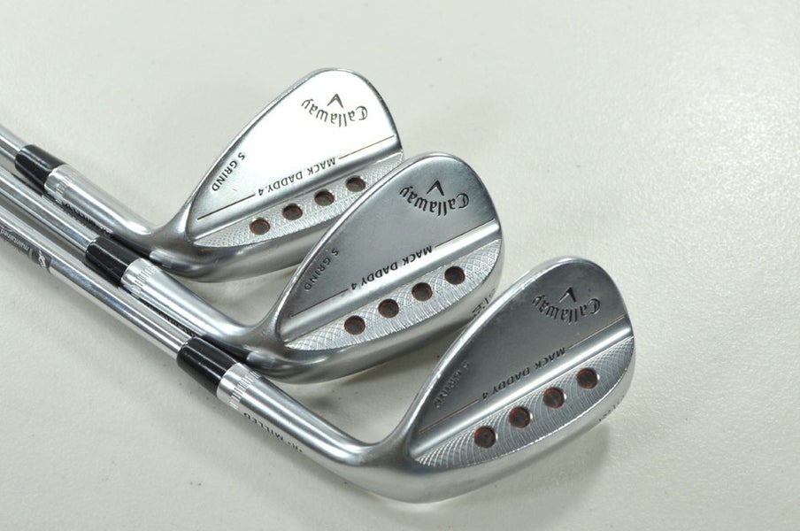 Callaway Mack Daddy 4 Chrome 50*, 54*, 58* Wedge Set RH DG S200 Steel # 204025