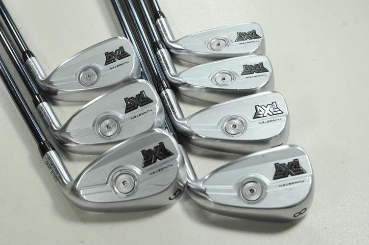 PXG Gen7 0311 P Chrome 5-W,GW Iron Set Regular Flex RH Recoil Graphite # 203456
