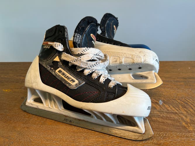 2005 Bauer Supreme 3000 Hockey Goalie Skates Regular Width 7.5 (Used)