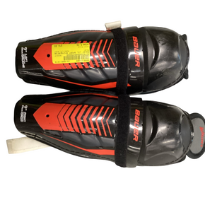 Used Bauer LIL SPORT Youth Shin Guards Black 9" 11613-S000169568