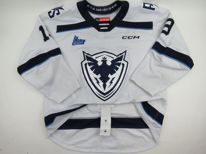 CCM Sherbrooke Phoenix QMJHL Game Worn Authentic Hockey Game Jersey CHL 56 #19 ADAM