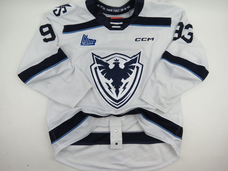 CCM Sherbrooke Phoenix QMJHL Game Worn Authentic Hockey Game Jersey CHL 56 #93 ROUSSEAU