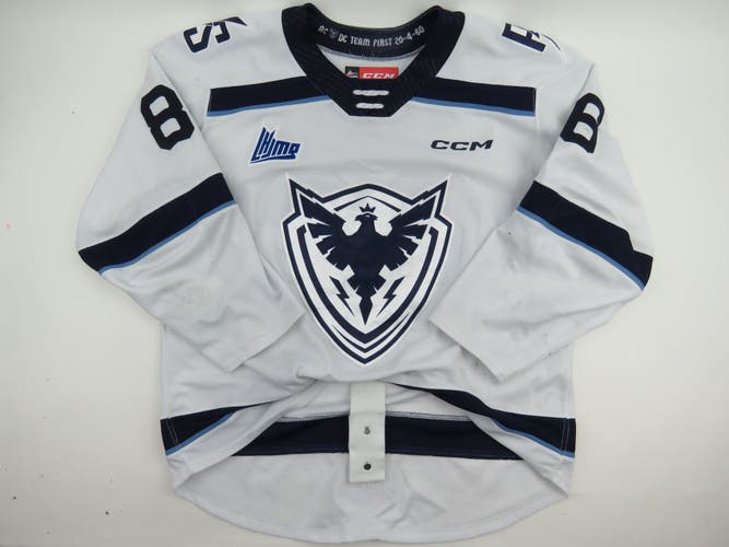 CCM Sherbrooke Phoenix QMJHL Game Worn Authentic Hockey Game Jersey CHL 54 #86 LACHANCE