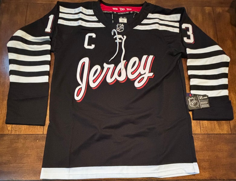 Nico Hischier Black New Jersey Devils Alternate Jersey Adult Large (52) NWT