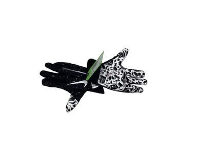Used Nike YTH SHARK FB Gloves Black And White Youth 11347-S000257292