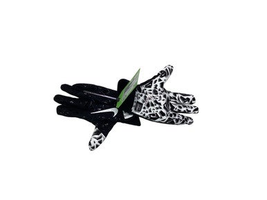 Used Nike YTH SHARK FB Gloves Black And White Youth 11347-S000257292