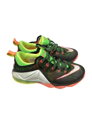 Used Nike LEBRON 12 LOW GS REMIX Basketball Shoes Y Black Junior 05 11347-S000257286