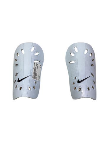 Used Nike Soccer Shin Guards Adult White LG 11347-S000257257