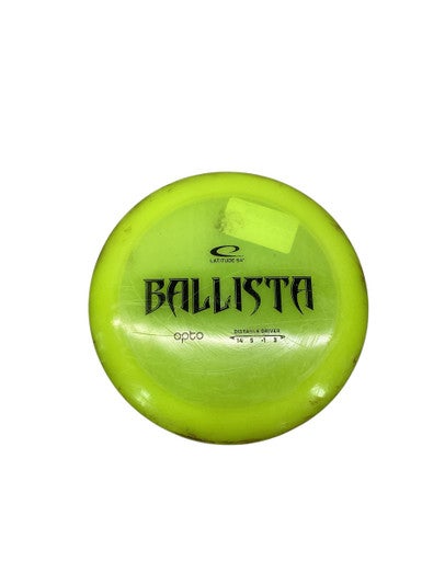 Used Latitude 64 BALLISTA OPTO Disc Golf Driver Yellow 11347-S000257250