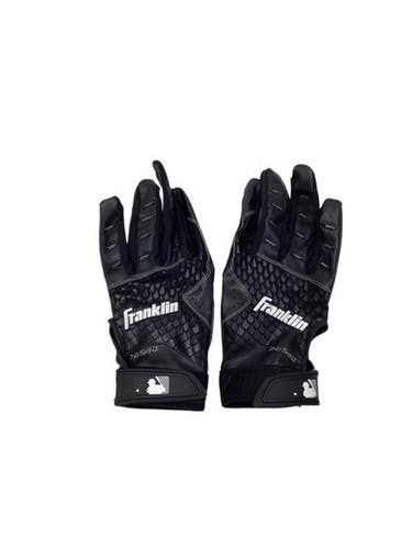 Used Franklin BB/SB Batting Gloves Black LG 11347-S000257239