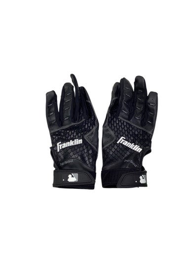 Used Franklin BB/SB Batting Gloves Black LG 11347-S000257239