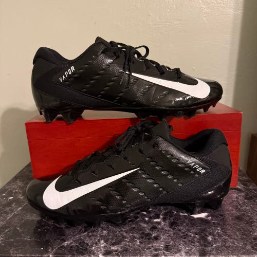 Nike Vapor Edge Team Cleats Black 12