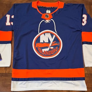 New York Islanders Matthew Barzal #13 Blue/White Jersey Adult Medium (50) NWT