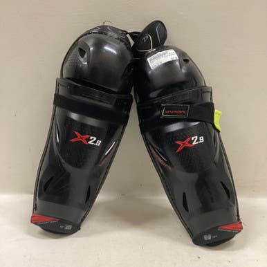 Used Bauer VAPOR X2.9 Junior Shin Guards Black 13" 11725-S000492776
