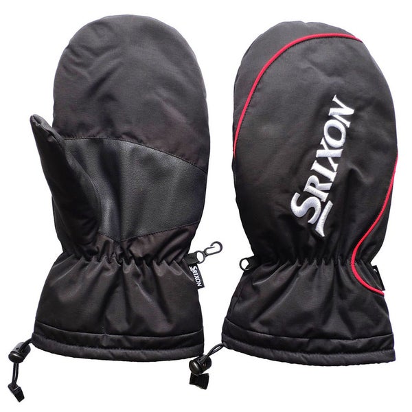 Srixon Winter Mittens (Black/Red, One Size) Golf Cart Gloves 2025 NEW