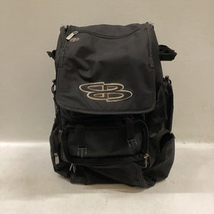 Used BoomBah BASEBALL BACKPACK BB/SB Player Backpack Black 11725-S000492837