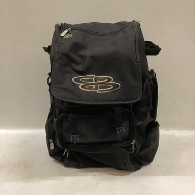 Used BoomBah BASEBALL BACKPACK BB/SB Player Backpack Black 11725-S000492837
