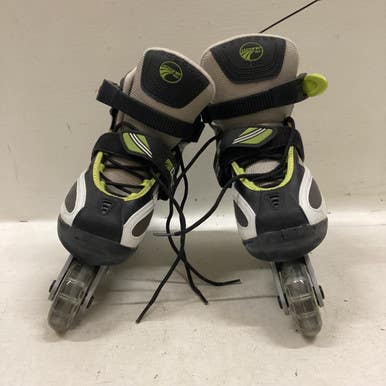 Used Ozone 500 Junior Rec Fitness Skates Green Adjustable 11725-S000492830
