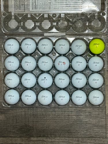 24 Titleist Pro V1x Golf Balls - 2025 & 2024 Models Only, 5A MINT CONDITION ONLY