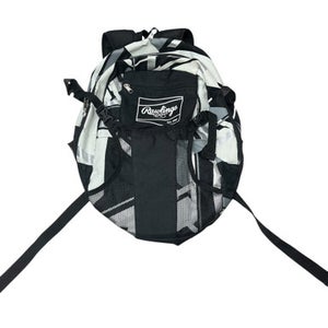 Used Rawlings BACKPACK BAG BB/SB Player Carry Bag Black 11833-S000166551