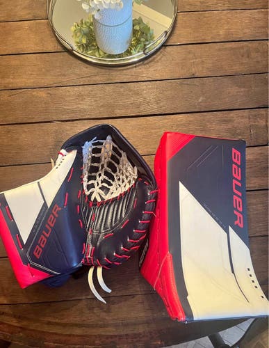 Senior Pro Custom Bauer Mach Blocker & Glove