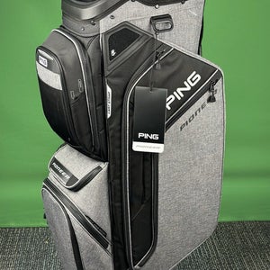 PING 2025 Pioneer 244 Cart Golf Bag 15-Way Color: Heather Gray/Black NEW!