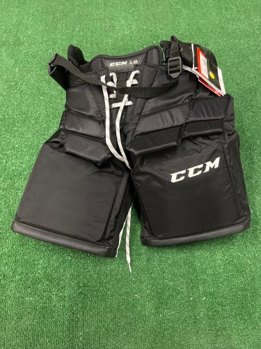 Black Intermediate Medium CCM Axis 1.9 Hockey Goalie Pants (New)