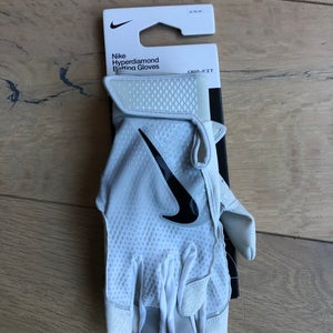 Nike Hyperdiamond Softball Batting Gloves. Size M