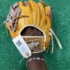 Brown Rawlings Heart of the Hide LH Outfield Baseball Glove 12.75" (Used)