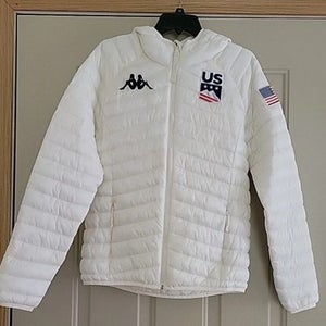 Kappa US SKI TEAM Lite Puffer Jacket X Large Off White Womens