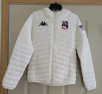 Kappa US SKI TEAM Lite Puffer Jacket X Large Off White Womens