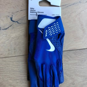 Medium Nike Alpha Youth Batting Gloves (New)