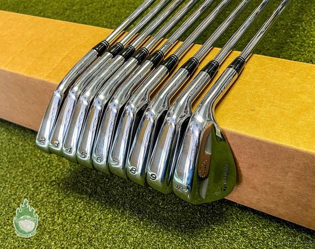 Used RH TaylorMade RAC Coin Forged Irons 2-48* X100 X-Stiff Flex Steel Golf Set