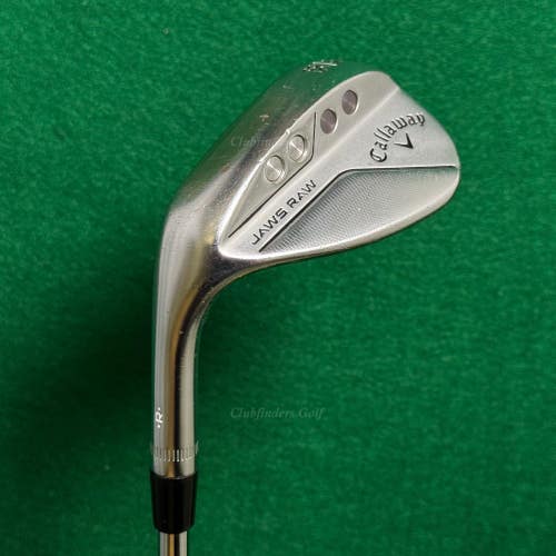 LH Callaway Jaws Raw Chrome 58-10S 58 Lob Wedge DG 115 Spinner TI Steel Wedge