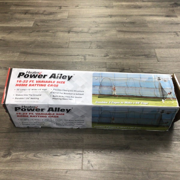 Heater Sports Power Alley Variable Size Home Batting Cage (Used)