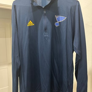 St. Louis Blues Men's XL Adidas 1/4 zip