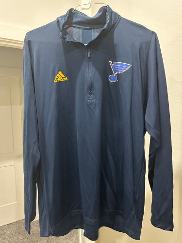 St. Louis Blues Men's XL Adidas 1/4 zip