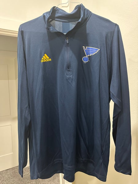 St. Louis Blues Men's XL Adidas 1/4 zip