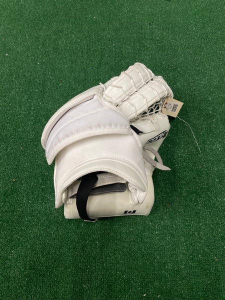 White Senior Brian's Iconik X Goalie Gloves & Blockers Regular (Used)