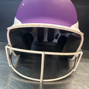 Used RIP-IT VISION PRO Batting Helmet w/Mask Purple SM 11868-S000065204
