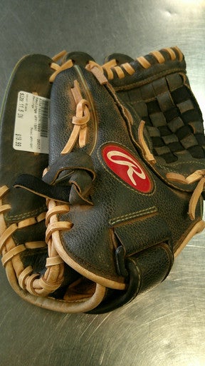 Used Rawlings WFP115MT BB/SB Glove LH Throw Black 11 1/2" 11868-S000065621